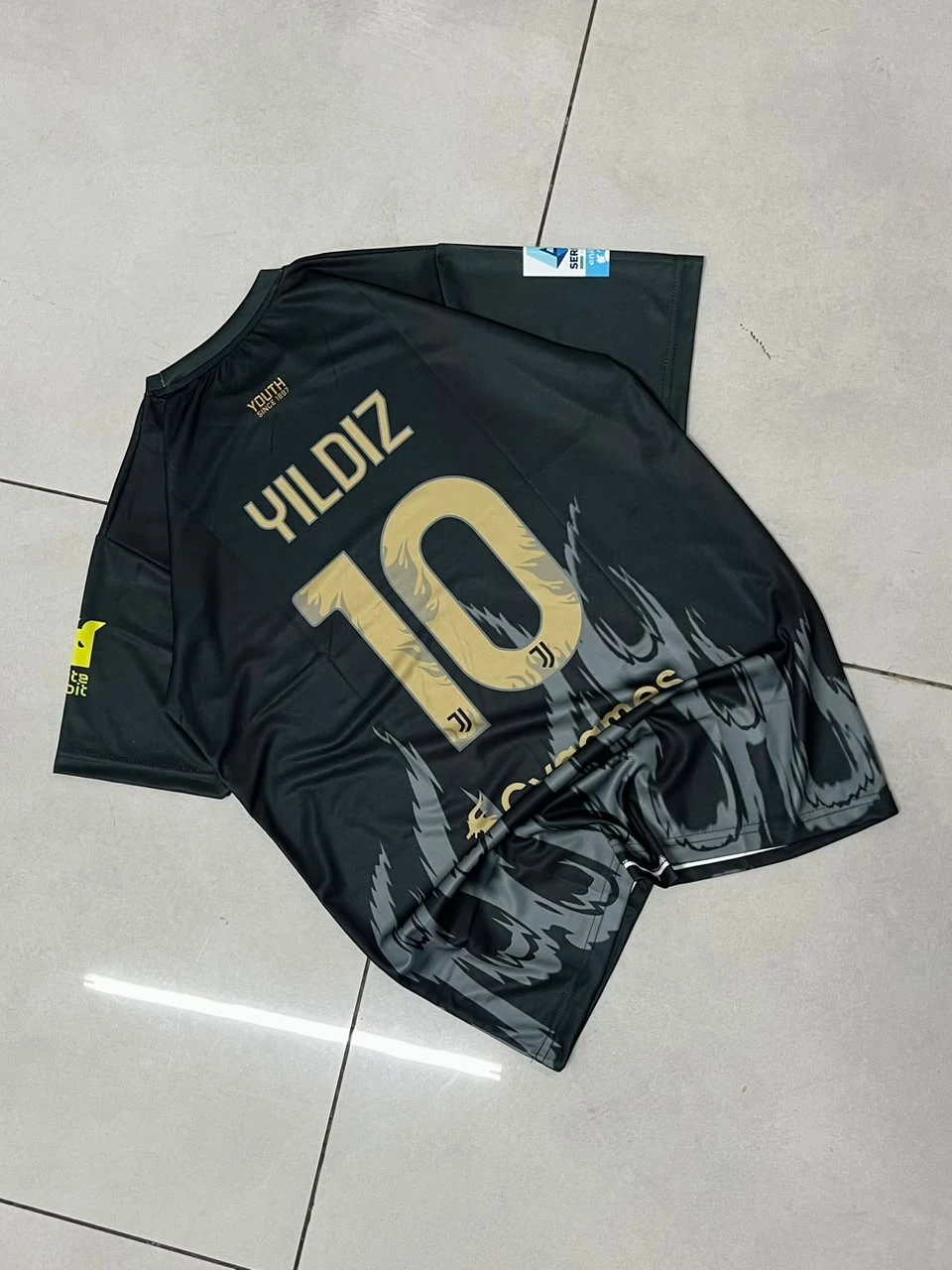 Juventus 26/27 Third (Black/Gold Cosmos) Kit - Yildiz #10 preview 2