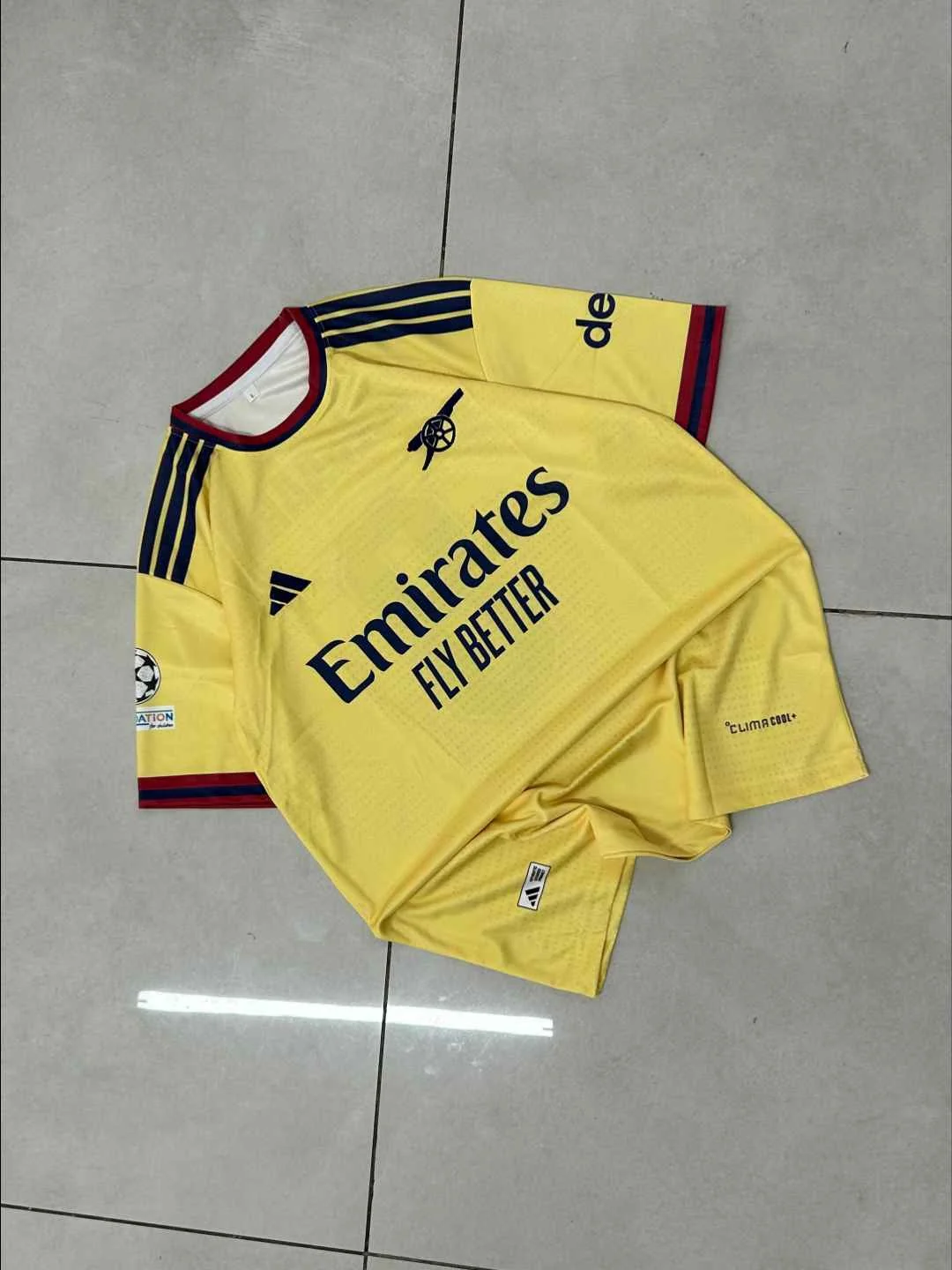Arsenal 26/27 Canary Yellow Third (UCL Patch) - Ødegaard #8 view 1