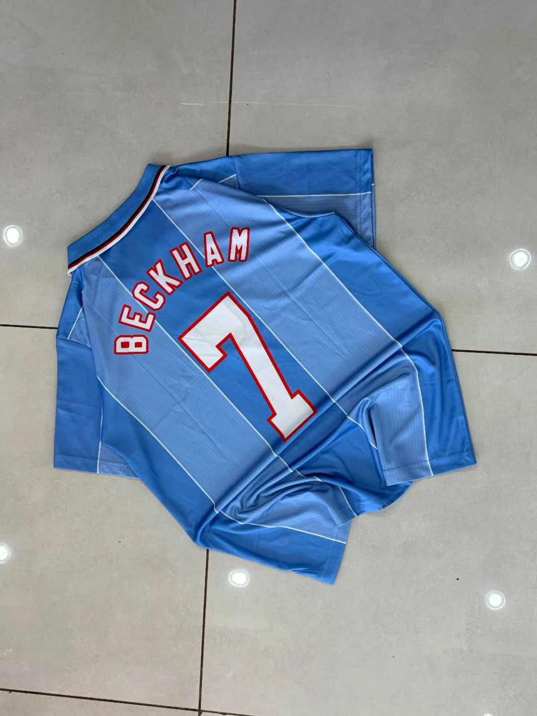 England 2002 World Cup Away Retro - Beckham #7 view 2