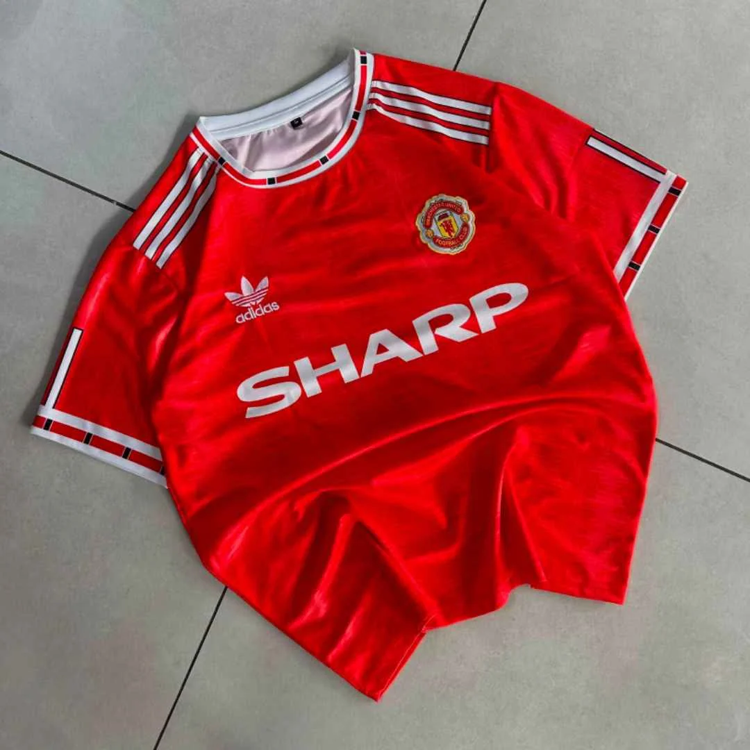 Manchester United 1988/90 Home Retro - Beckham #7 - View 1