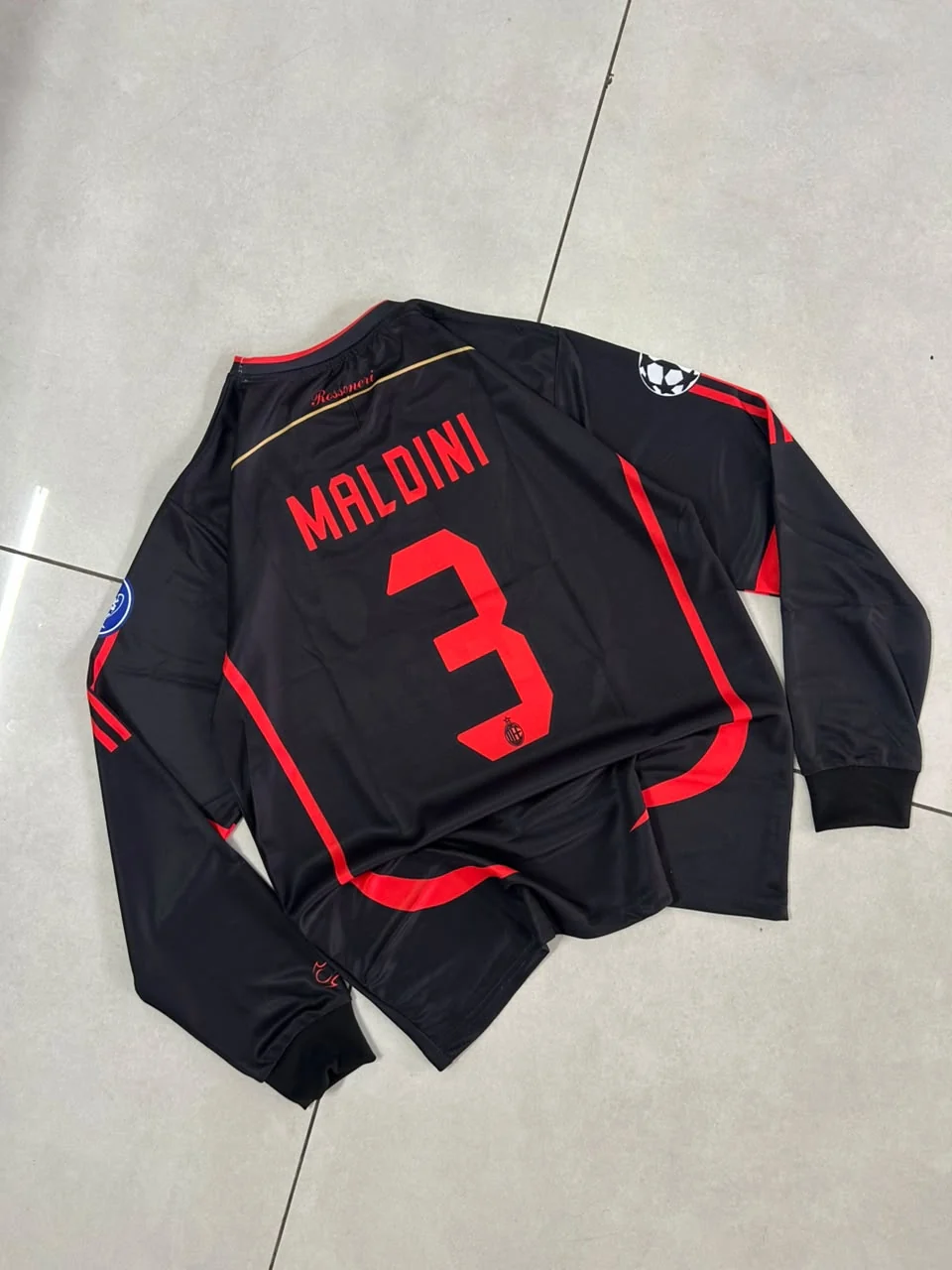 AC Milan 2006/07 Away Retro Full Sleeve - Maldini #3 preview 2