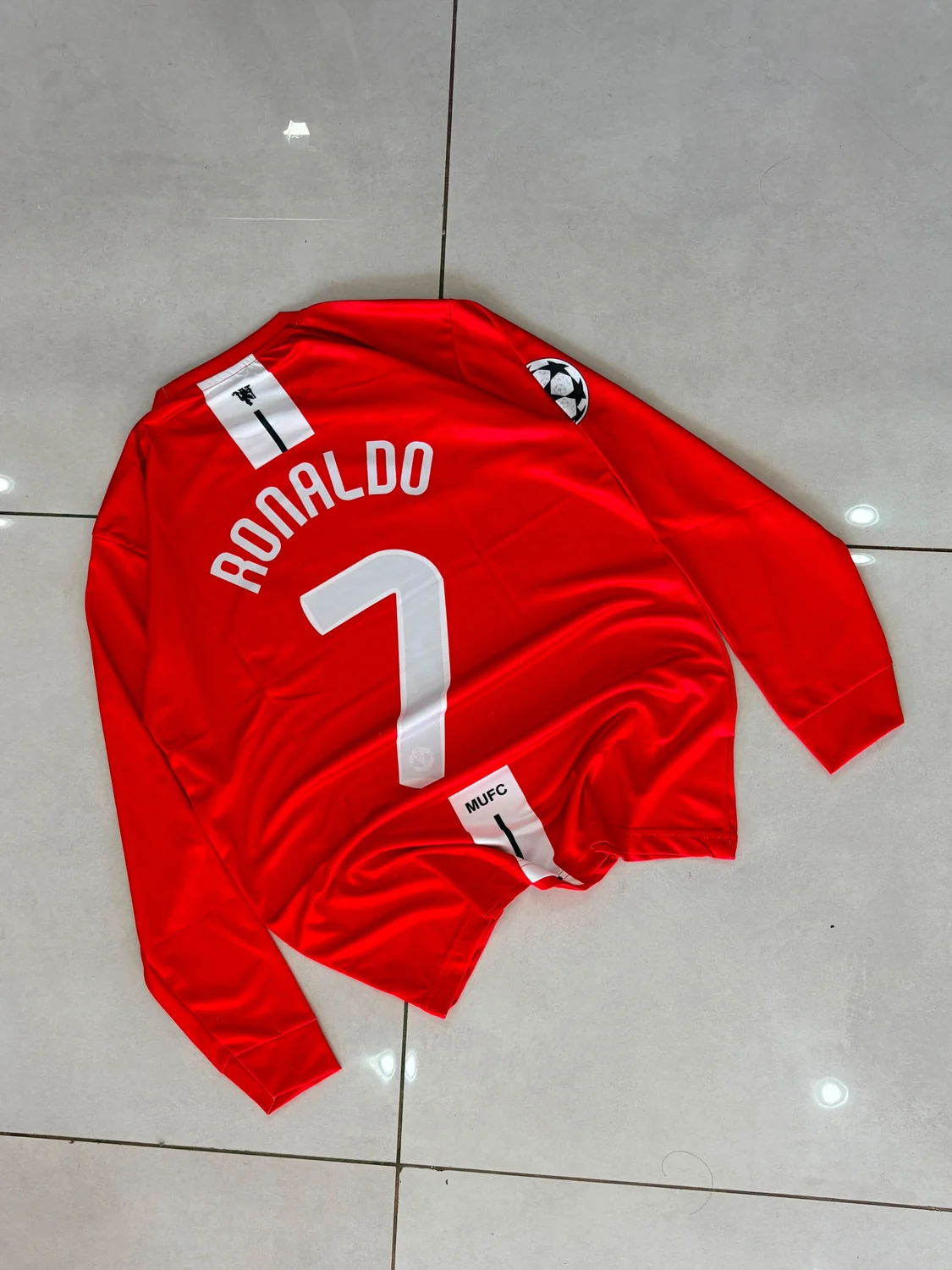 Manchester United 2008 UCL Final Moscow Full Sleeve - Ronaldo #7 view 2