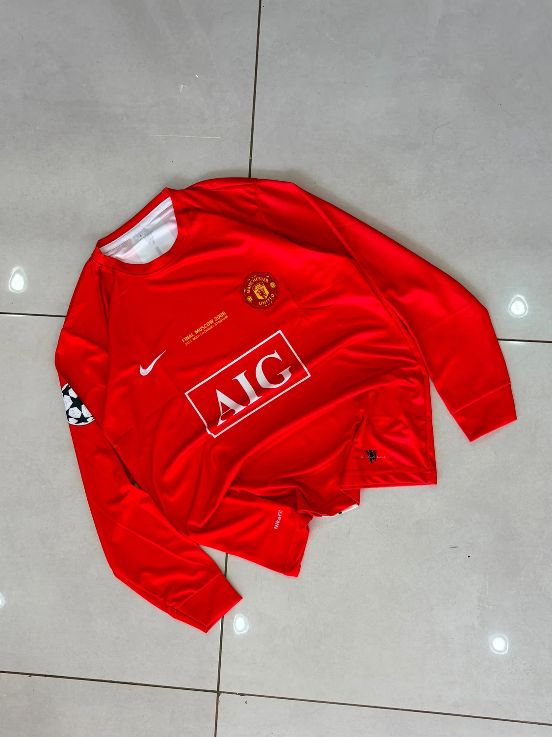 Manchester United 2008 UCL Final Moscow Full Sleeve - Ronaldo #7 view 1
