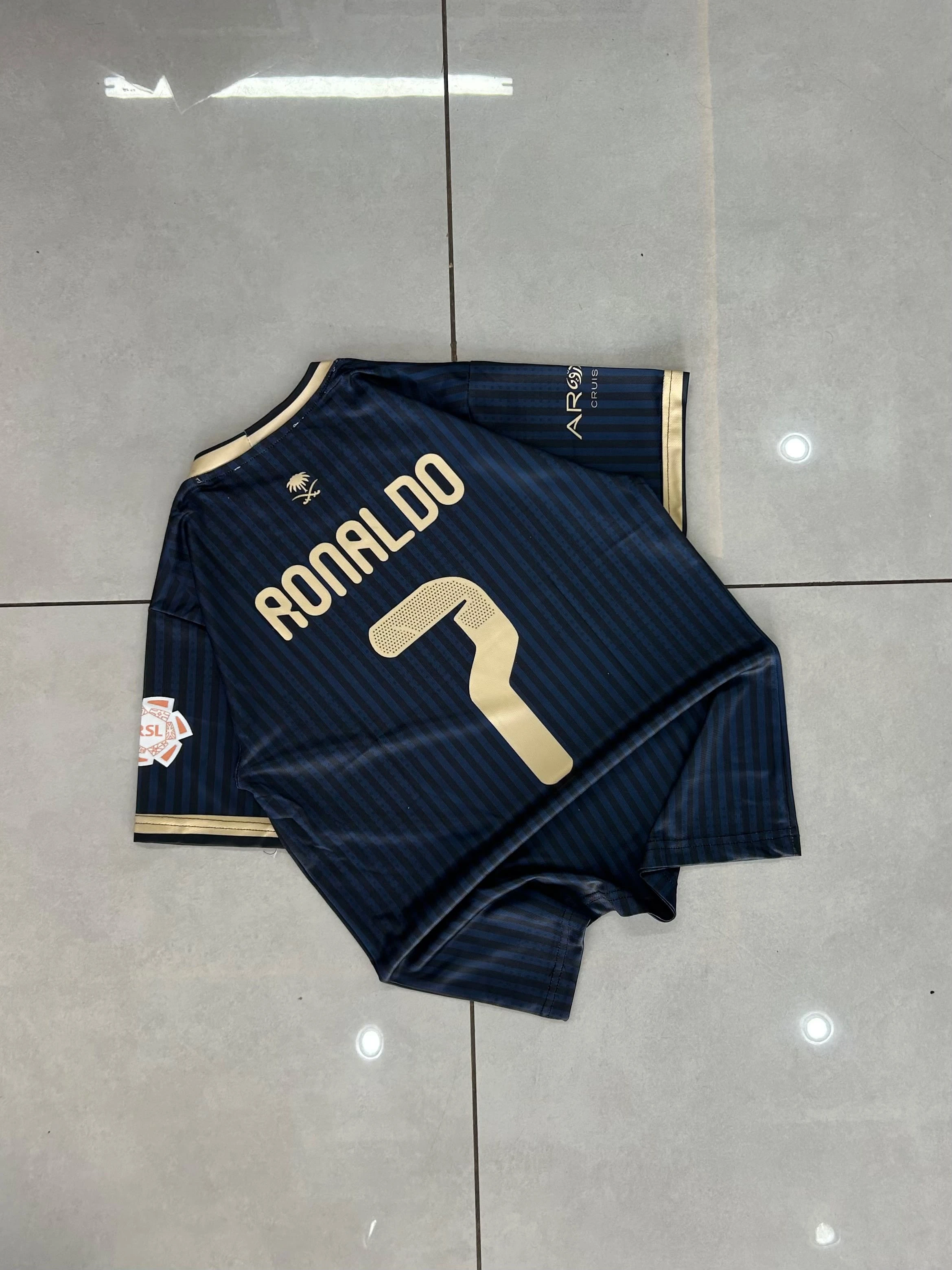 Kids - Al Nassr Third (Navy/Gold) Kit - Ronaldo #7 preview 2
