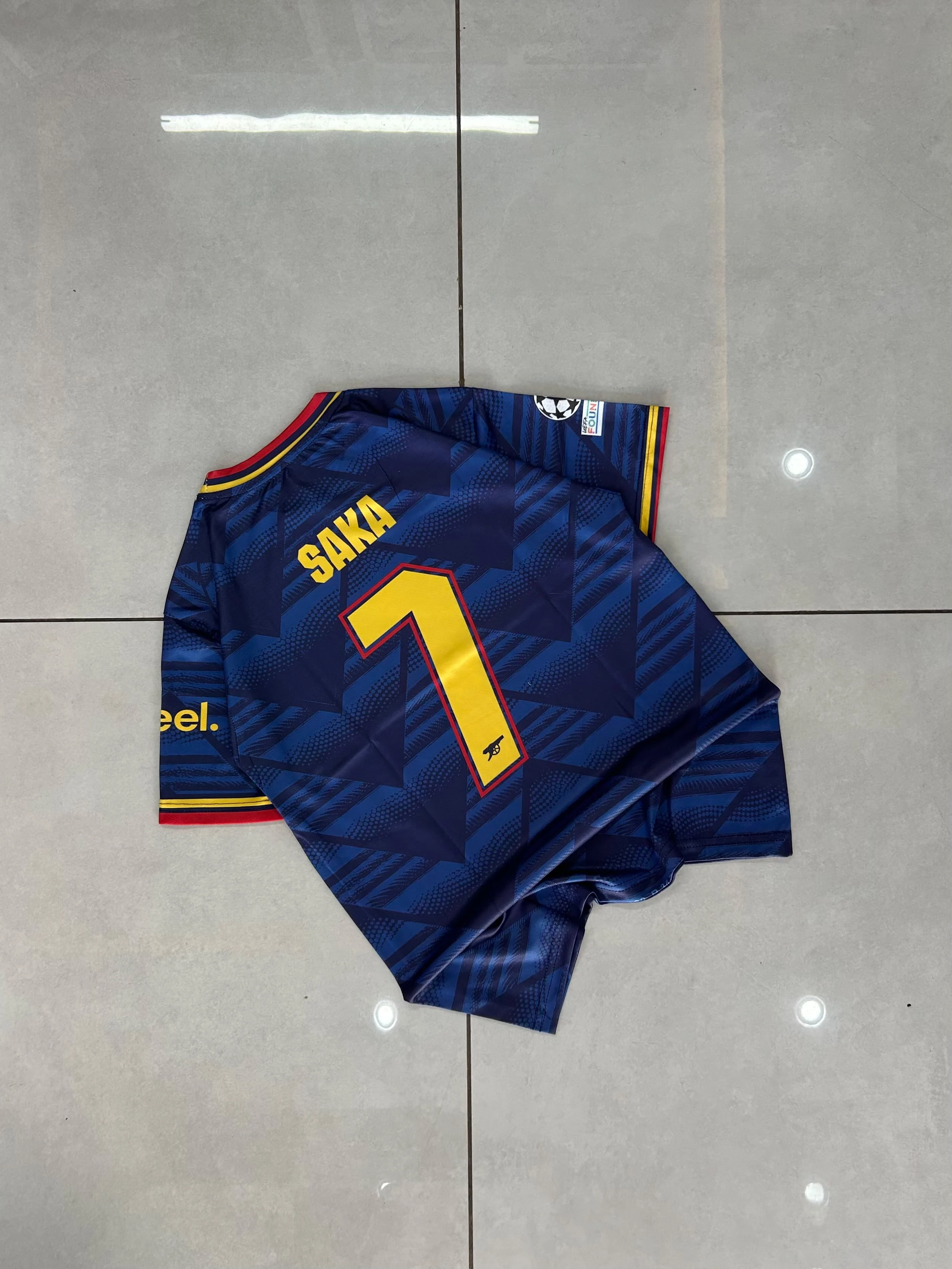 Kids - Arsenal Third (Navy/Lilac) Kit - Saka #7 preview 2