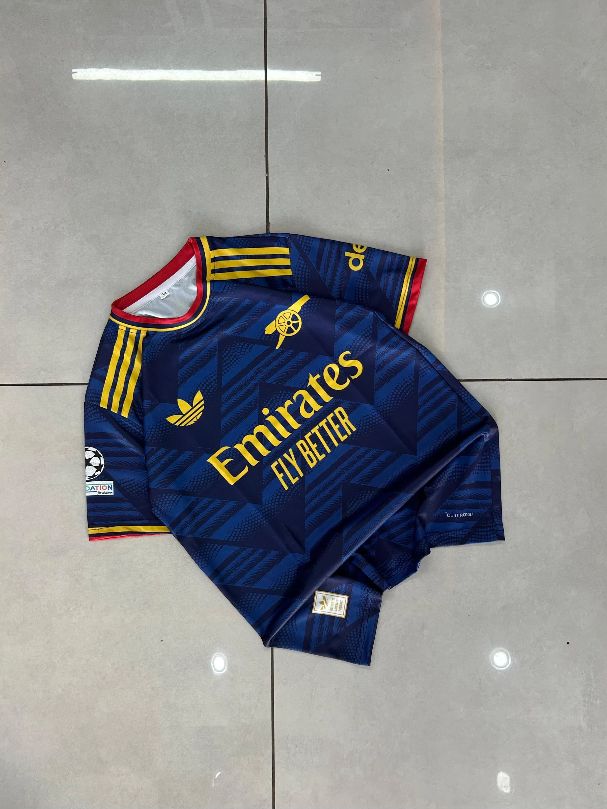 Kids - Arsenal Third (Navy/Lilac) Kit - Saka #7 - View 1