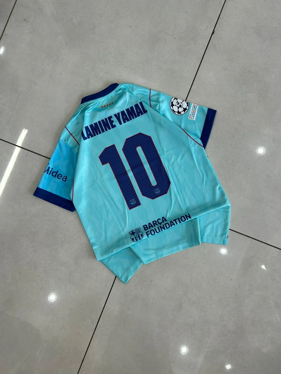 Kids - Barcelona Third (Aqua Blue) Kit - Lamine Yamal #10 preview 2