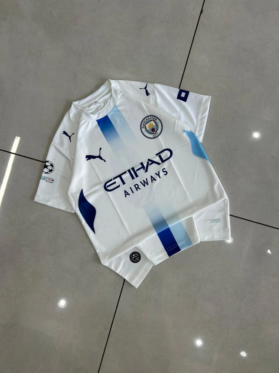 Kids - Manchester City Fourth (Oasis White) Kit - Haaland #9 - View 1