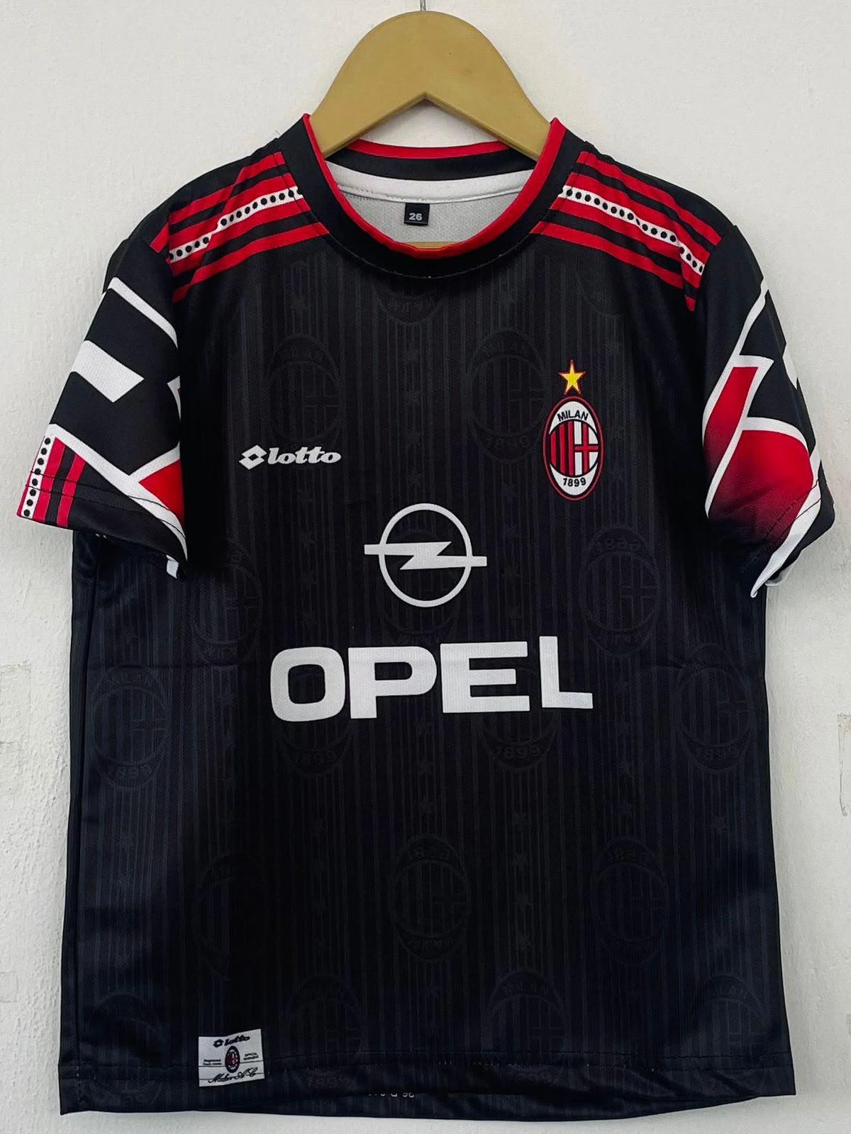 Kids - Retro - AC Milan Opel (Red/Black) - Maldini #3 - View 1