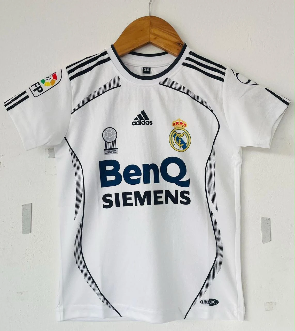 Kids - Retro - Real Madrid Home (White BenQ Siemens) - Beckham #23 - View 1