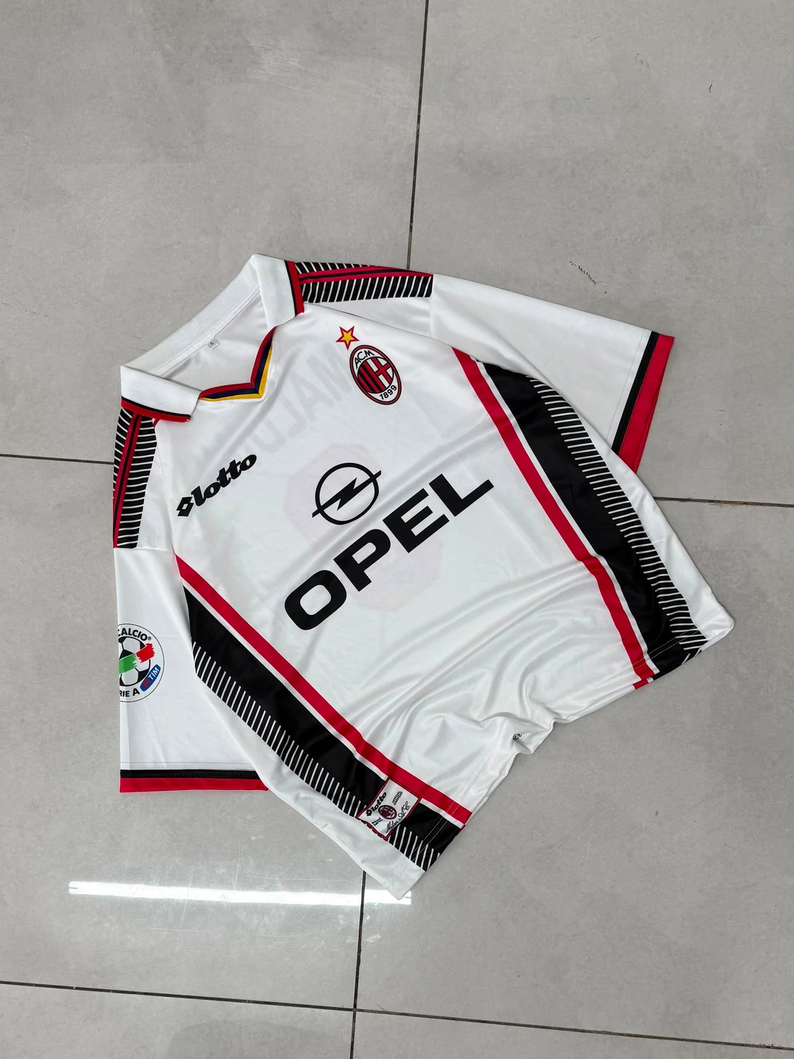 AC Milan 1995/96 Away Retro Oversized - Maldini #3 - View 1