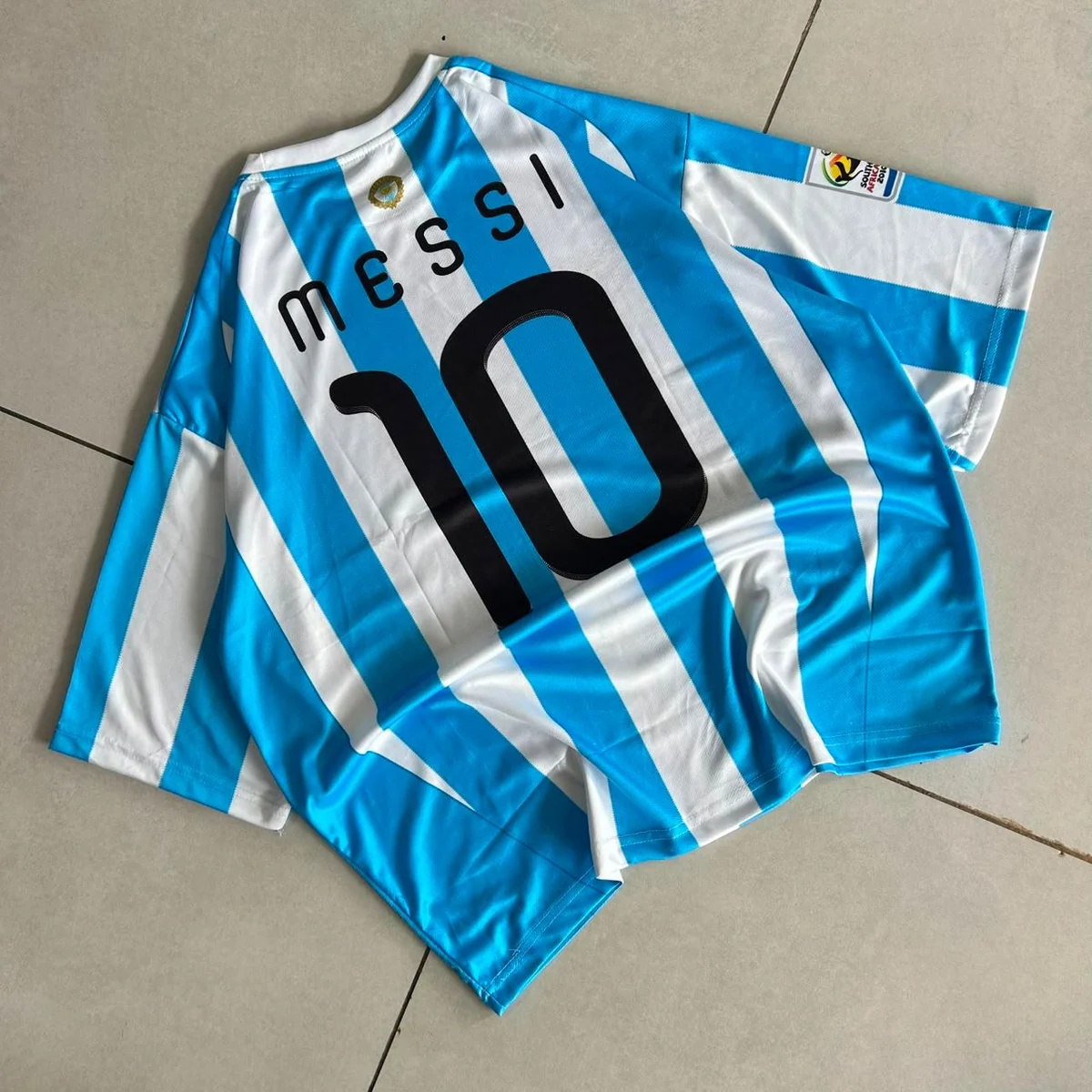 Argentina 2010 World Cup Home Retro Oversized - Messi #10 preview 2