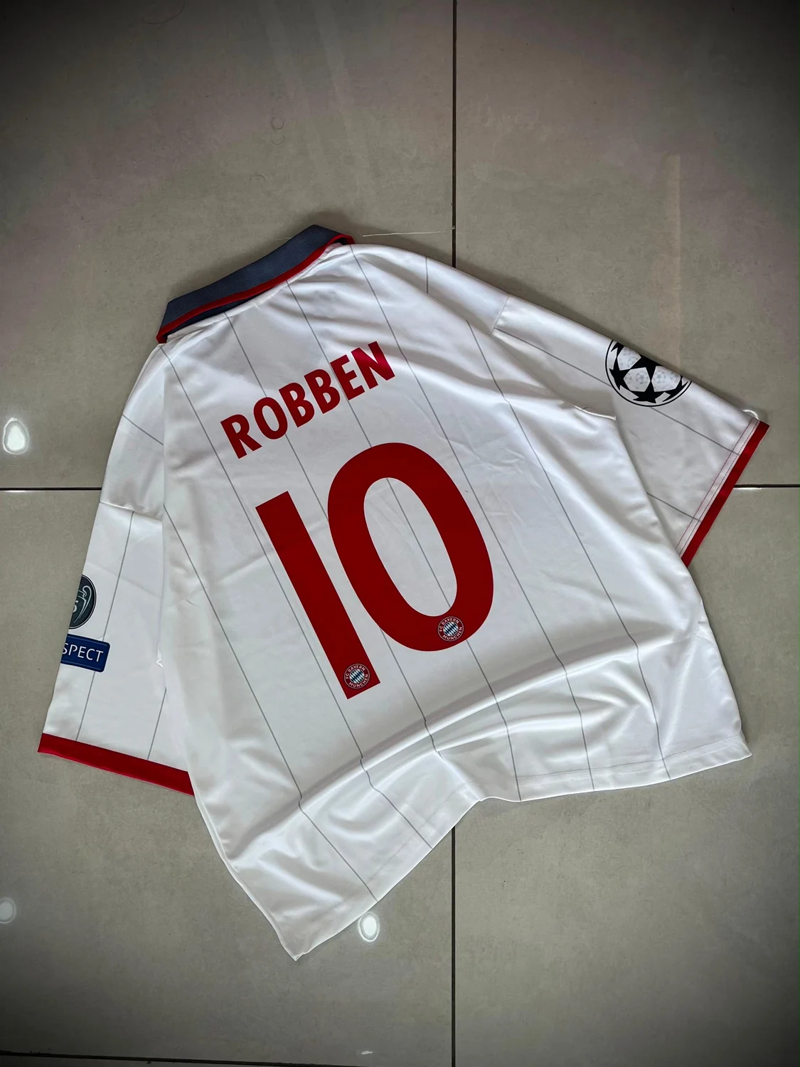 Bayern Munich 2008/09 UCL Away Oversized - Robben #10 preview 2
