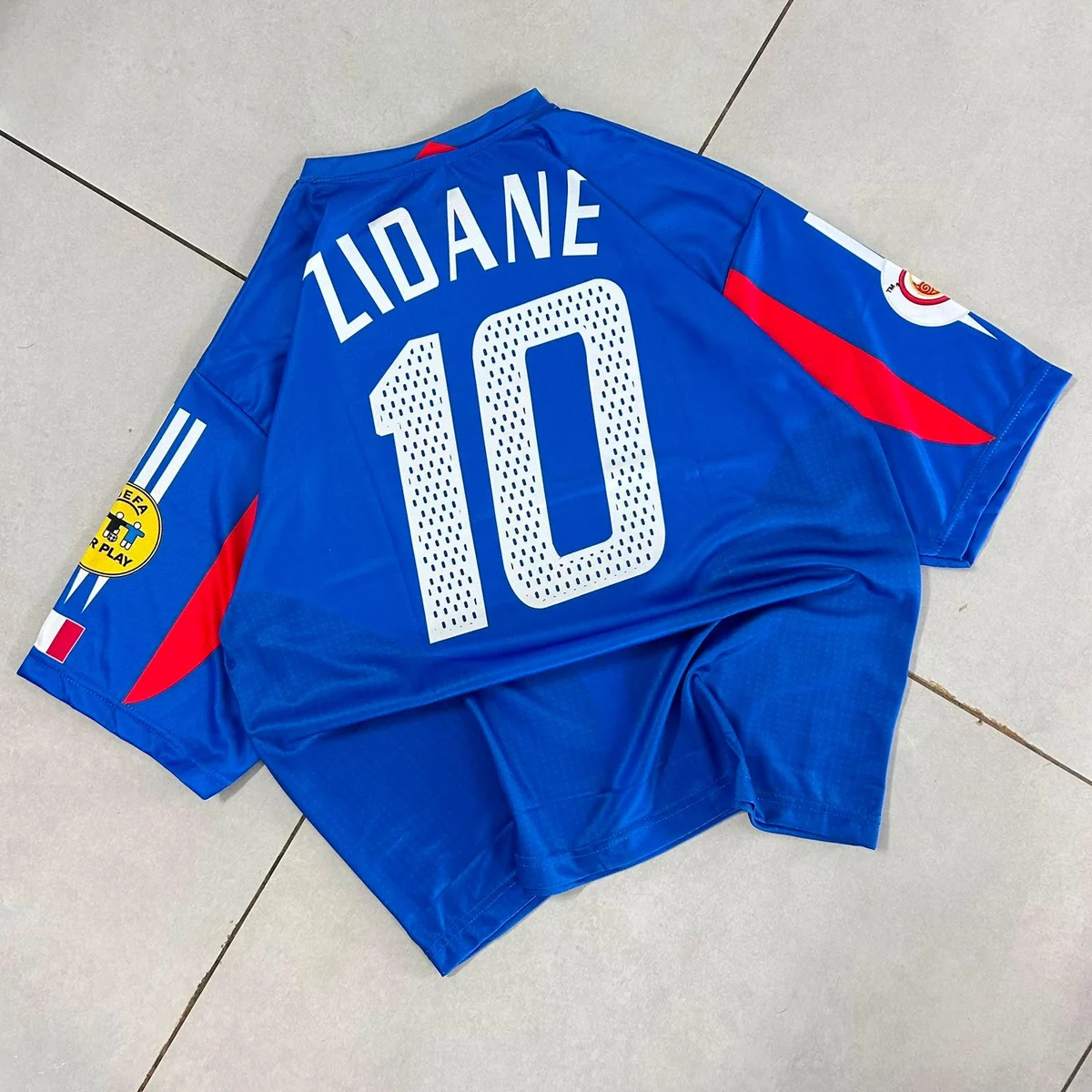 France 2006 World Cup Home Retro Oversized - Zidane #10 preview 2