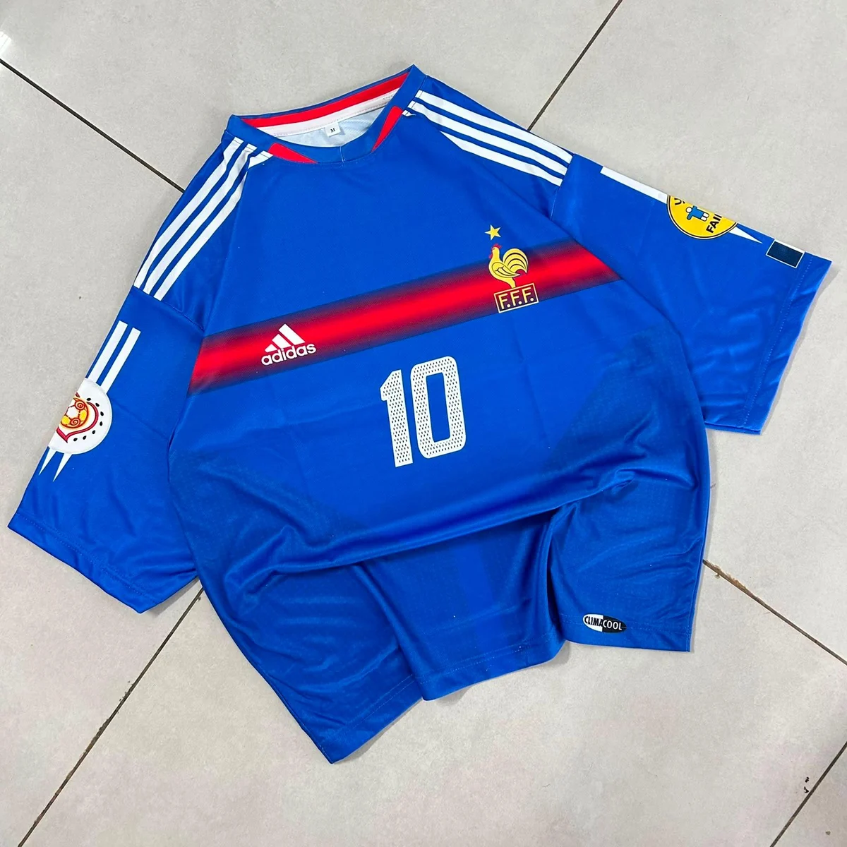 France 2006 World Cup Home Retro Oversized - Zidane #10 - View 1