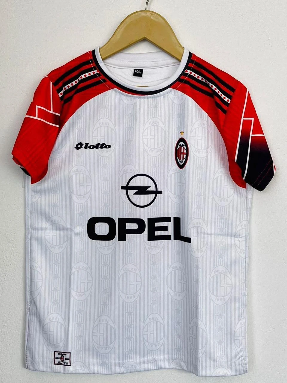 Retro - AC Milan 1995-96 Opel (White Away) - Maldini #3 (Edition 1) - View 1