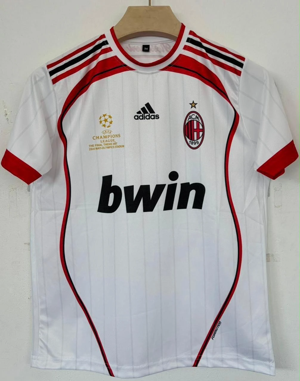 Retro - AC Milan 2006-07 UCL Athens Final (White) - Kaka #22 (Edition 1) - View 1