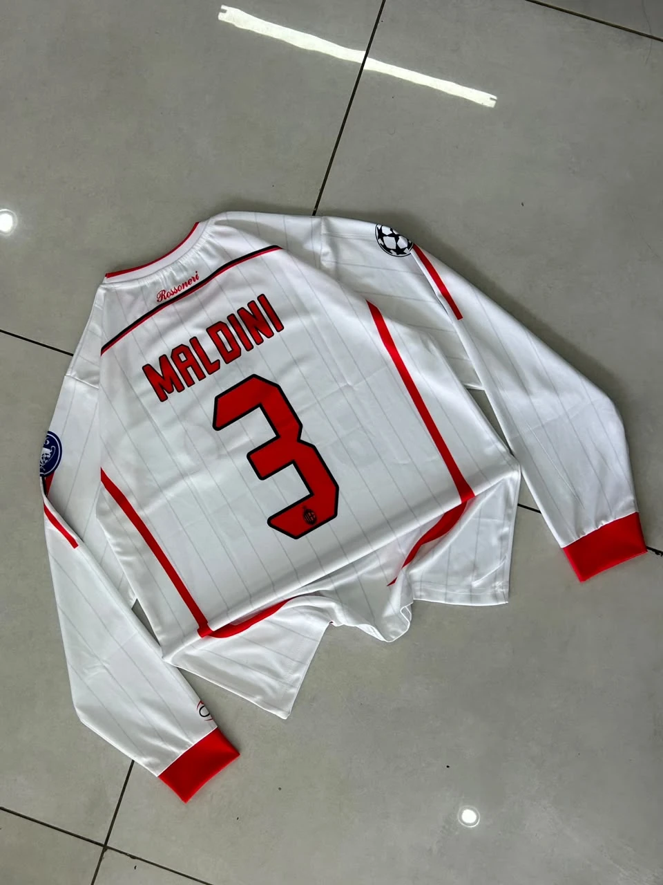 Retro - AC Milan 2006-07 UCL Athens Final (White) - Maldini #3 preview 2