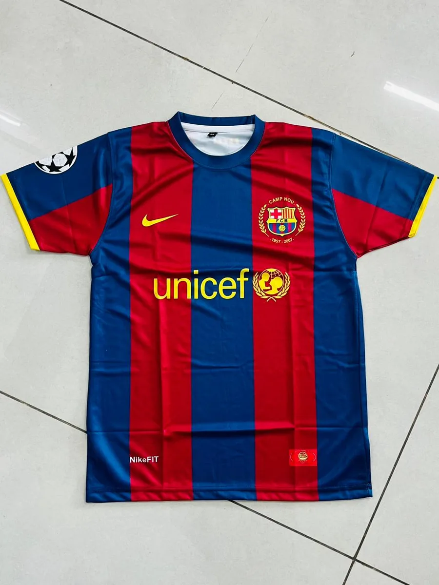 Retro - FC Barcelona 2007-08 Camp Nou 50th Anniversary Home - Ronaldinho #10 - View 1