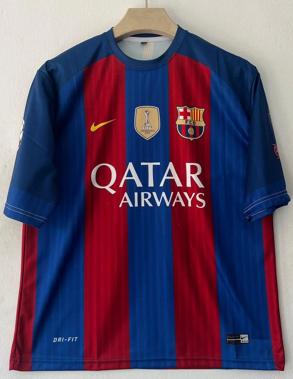 Retro - Barcelona 2013-14 Home (Qatar Airways) - Neymar Jr #11 (Hanger Edition) - View 1