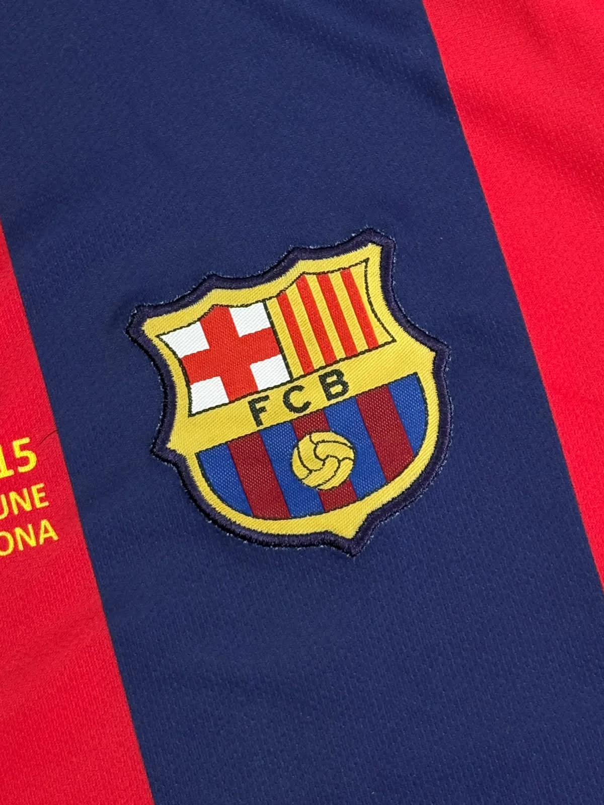 Retro - Barcelona 2014-15 Berlin UCL Final Full Sleeve - Messi #10 preview 4