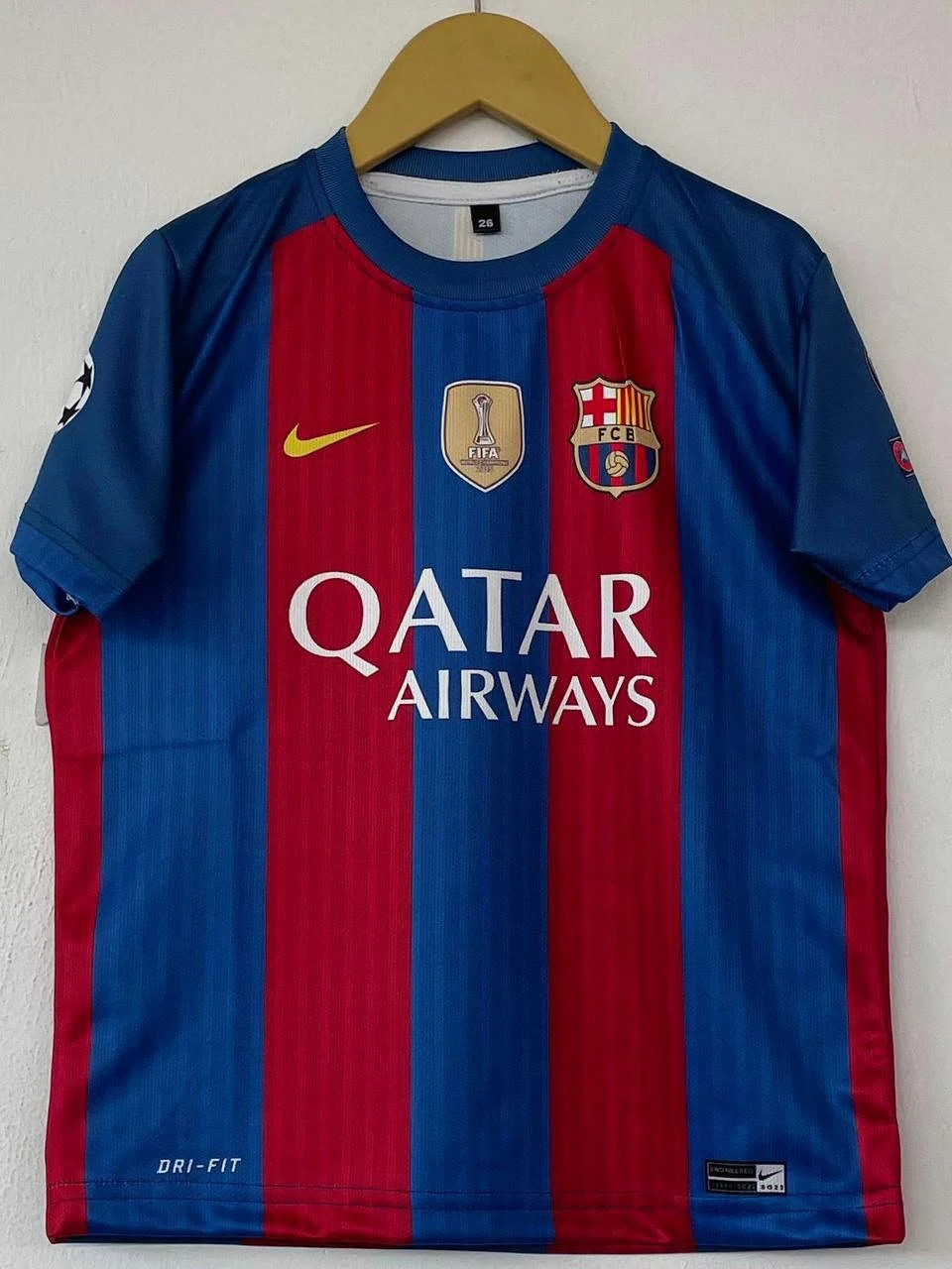 Retro - Barcelona 2014-15 Home (Qatar Airways) - Neymar Jr #11 (Hanger Edition) - View 1