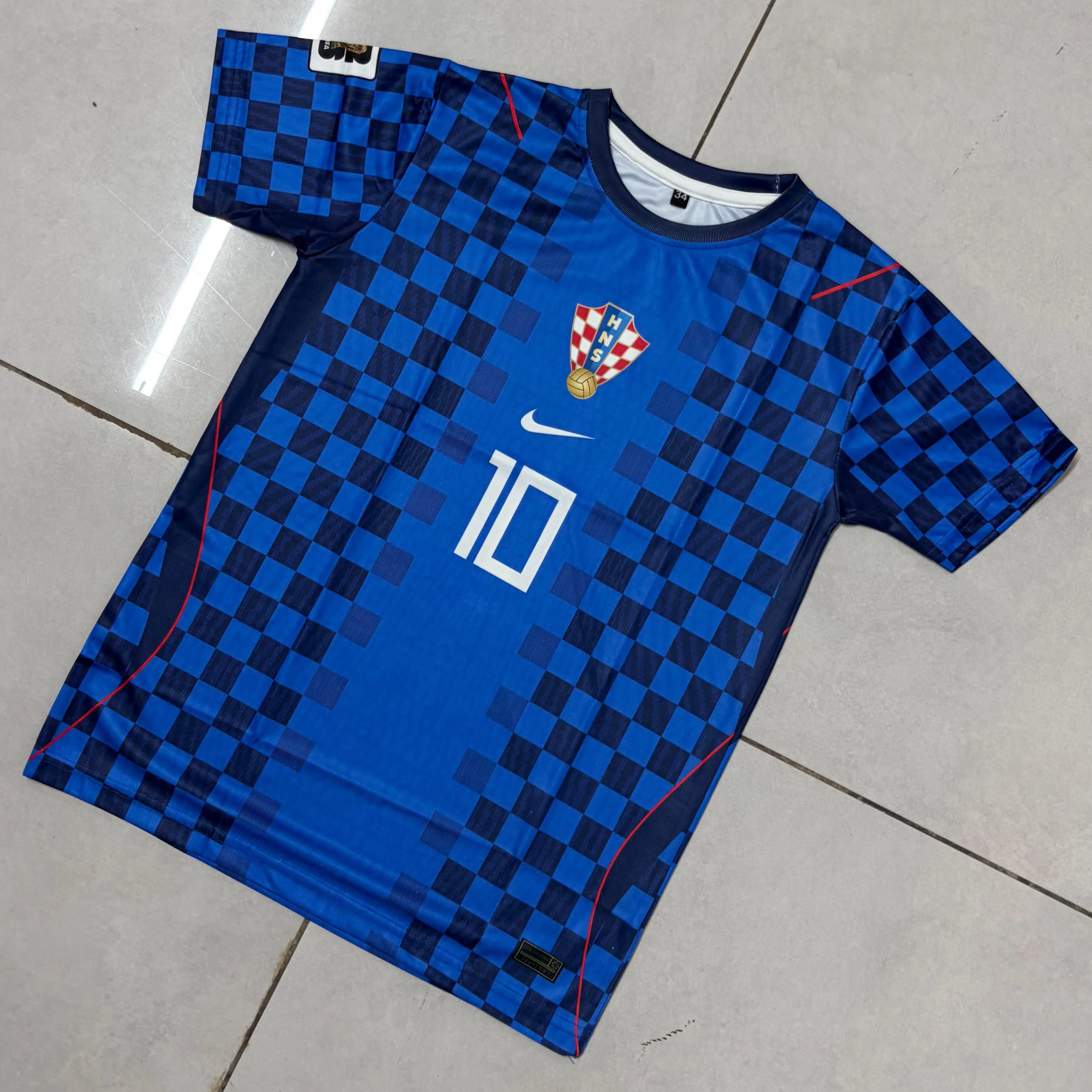 Retro - Croatia 2022 World Cup Away (Blue) - Modric #10 - View 1
