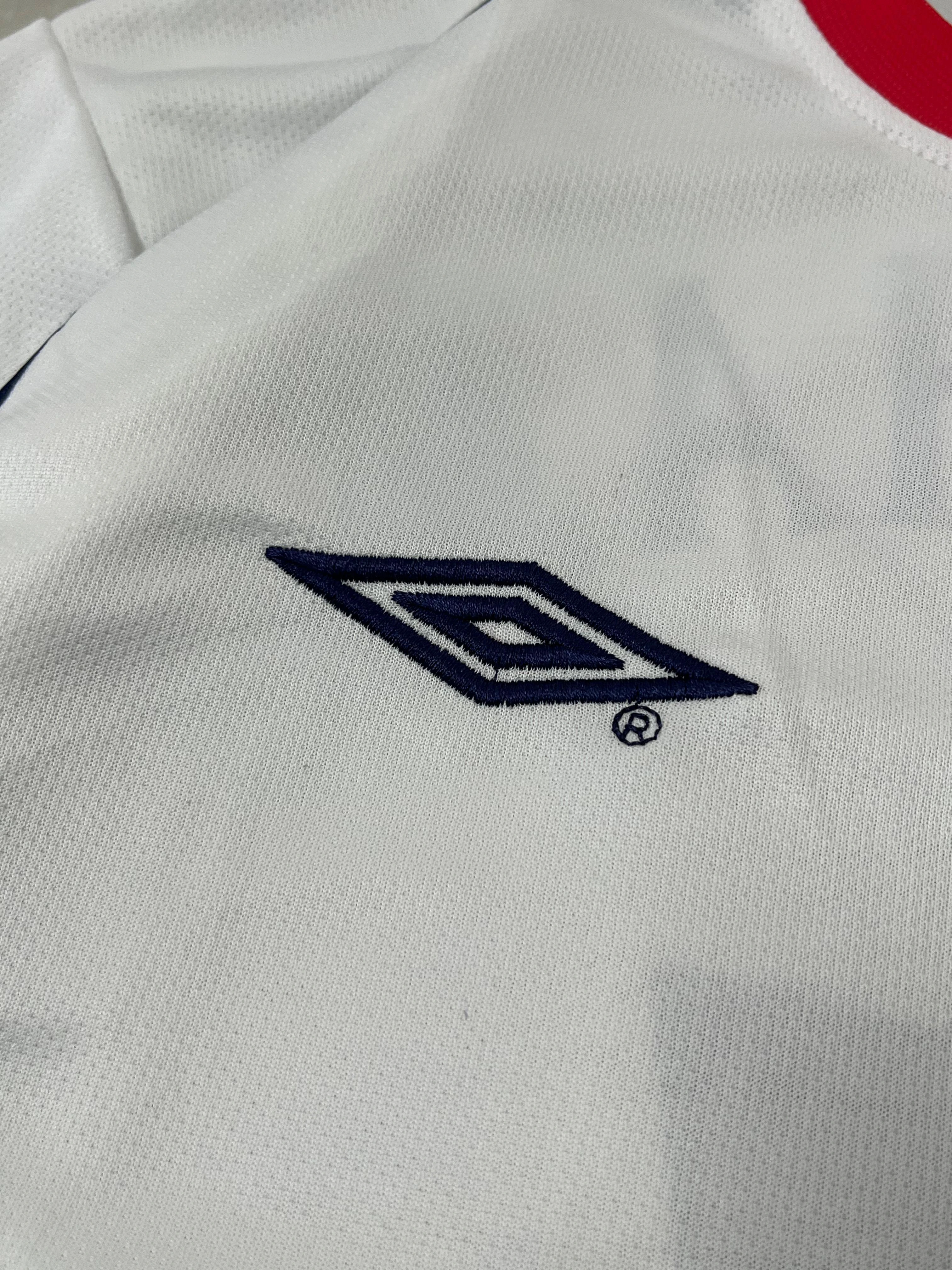 England 2002 World Cup Home Retro - Beckham #7 view 4