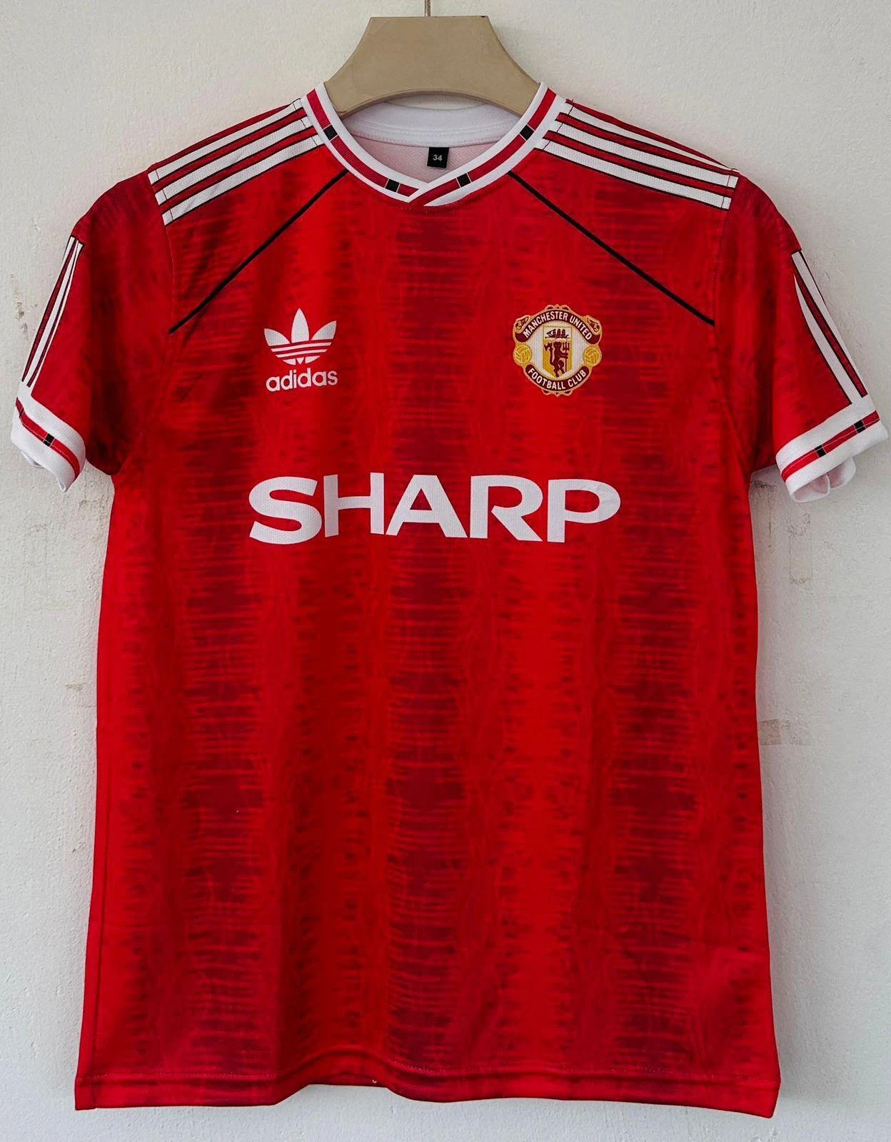 Retro - Manchester United 1998-99 Treble (Red Sharp) - Beckham #7 - View 1