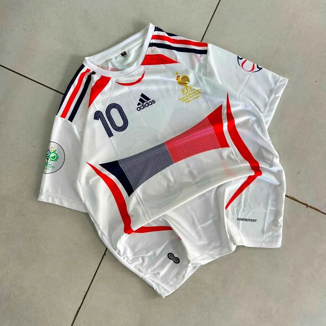 France 2006 World Cup Away Retro - Zidane #10 - View 1
