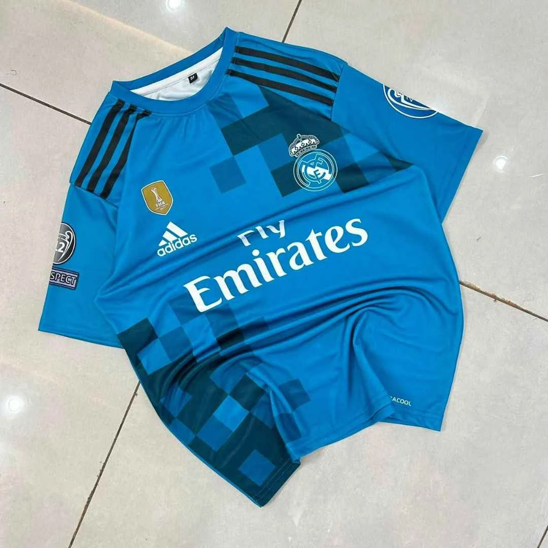 Real Madrid 2017/18 Away Cyan - Ronaldo #7 - View 1